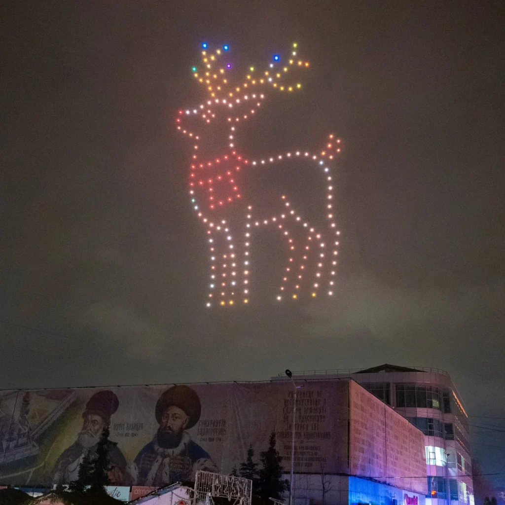 Târgoviște – Santa Claus’ Village — FLYSTACK drone show