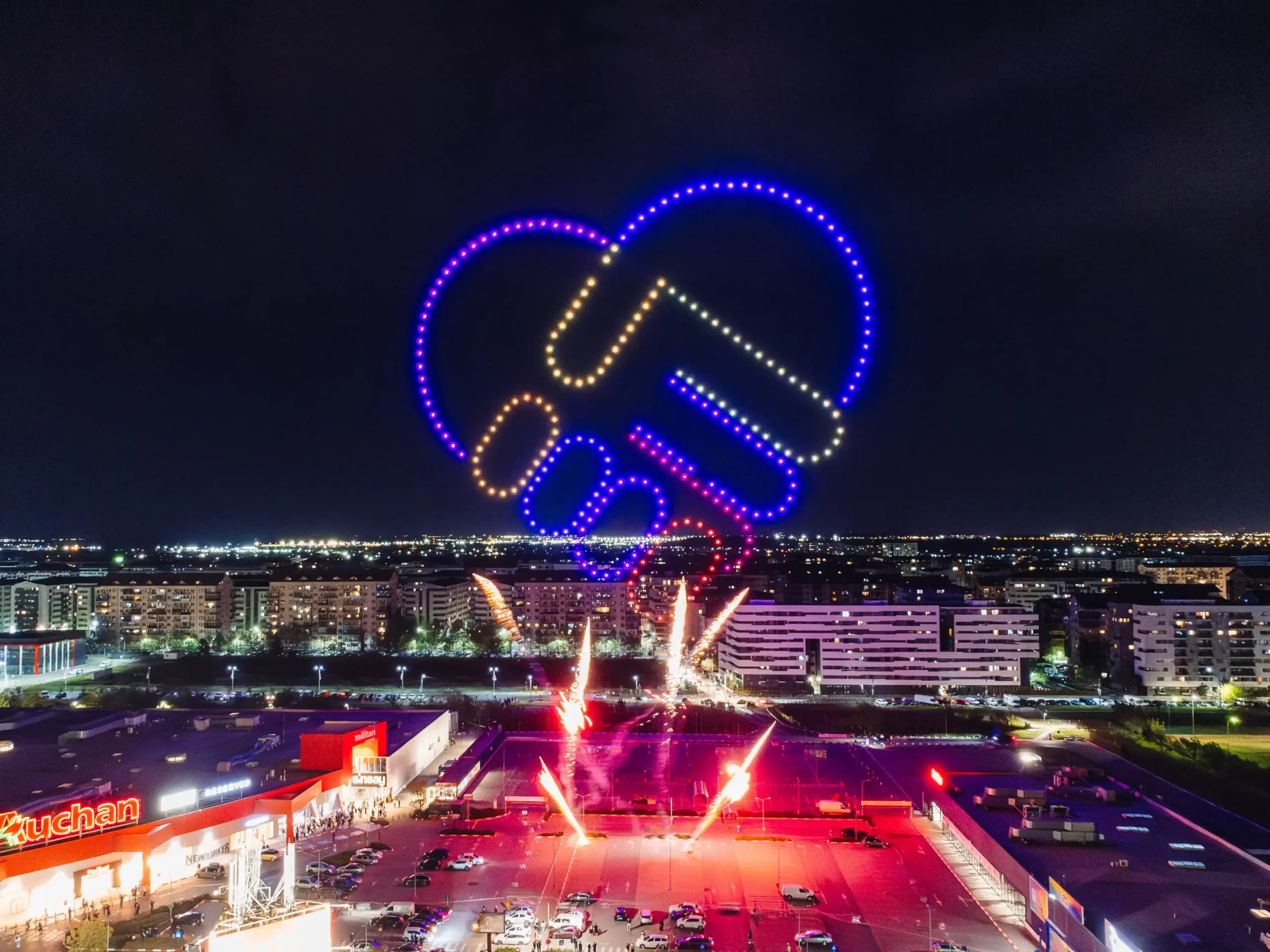 Militari Shopping City — FLYSTACK drone show