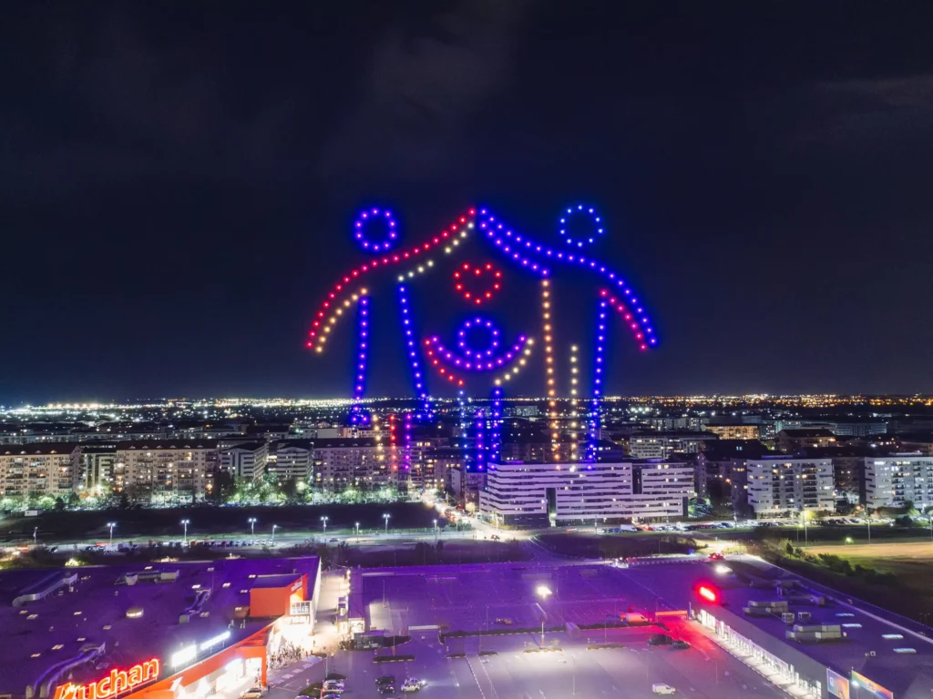 Militari Shopping City — FLYSTACK drone show