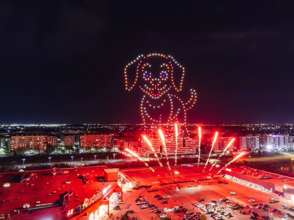 Militari Shopping City — FLYSTACK drone show