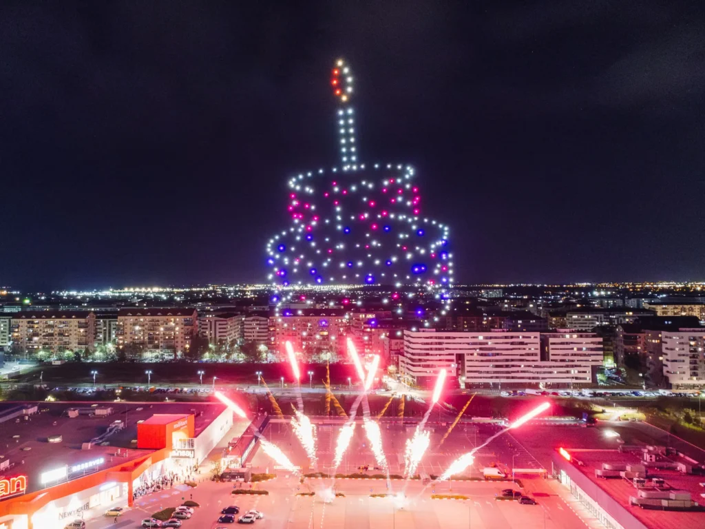 Militari Shopping City — FLYSTACK drone show