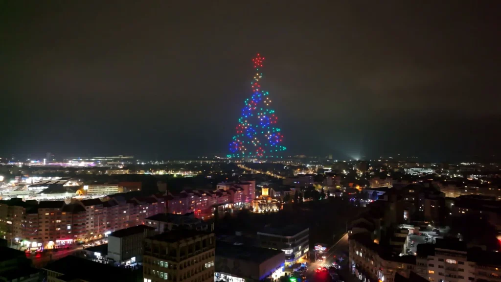 Târgoviște – Santa Claus’ Village — FLYSTACK drone show