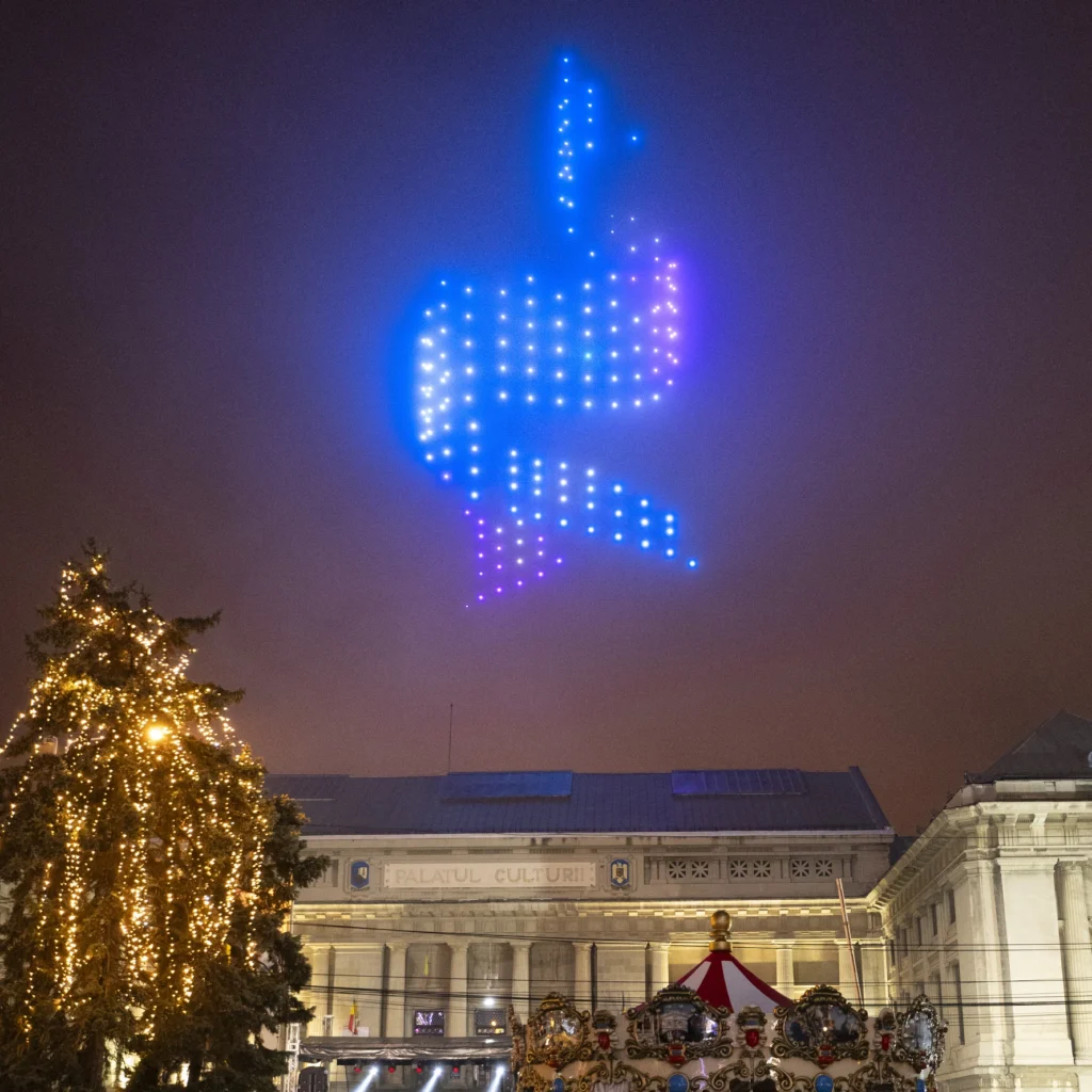 Ploiești – Santa Claus’ Republic — FLYSTACK drone show