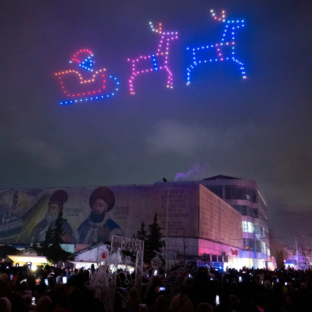 Târgoviște – Santa Claus’ Village — FLYSTACK drone show