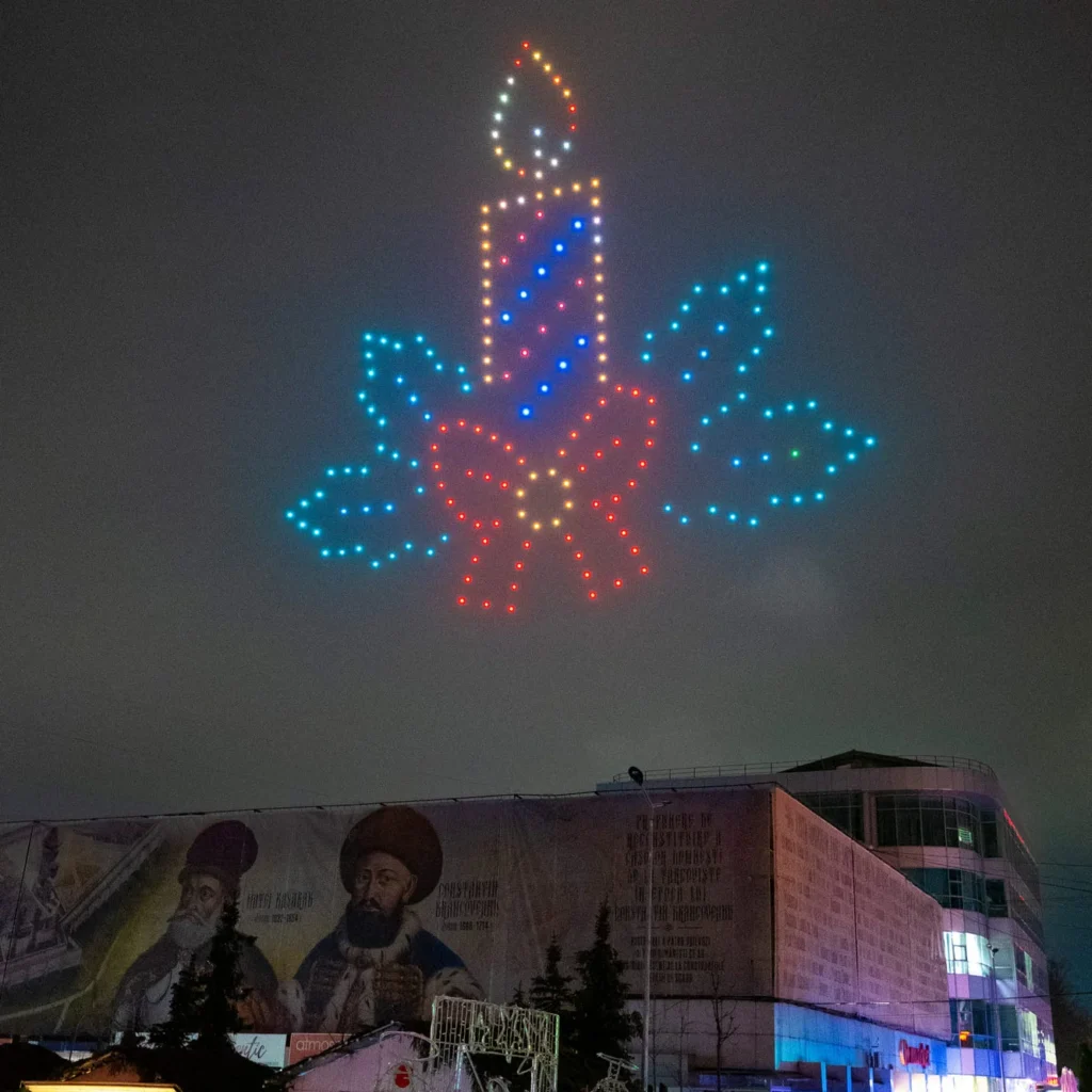 Târgoviște – Santa Claus’ Village — FLYSTACK drone show