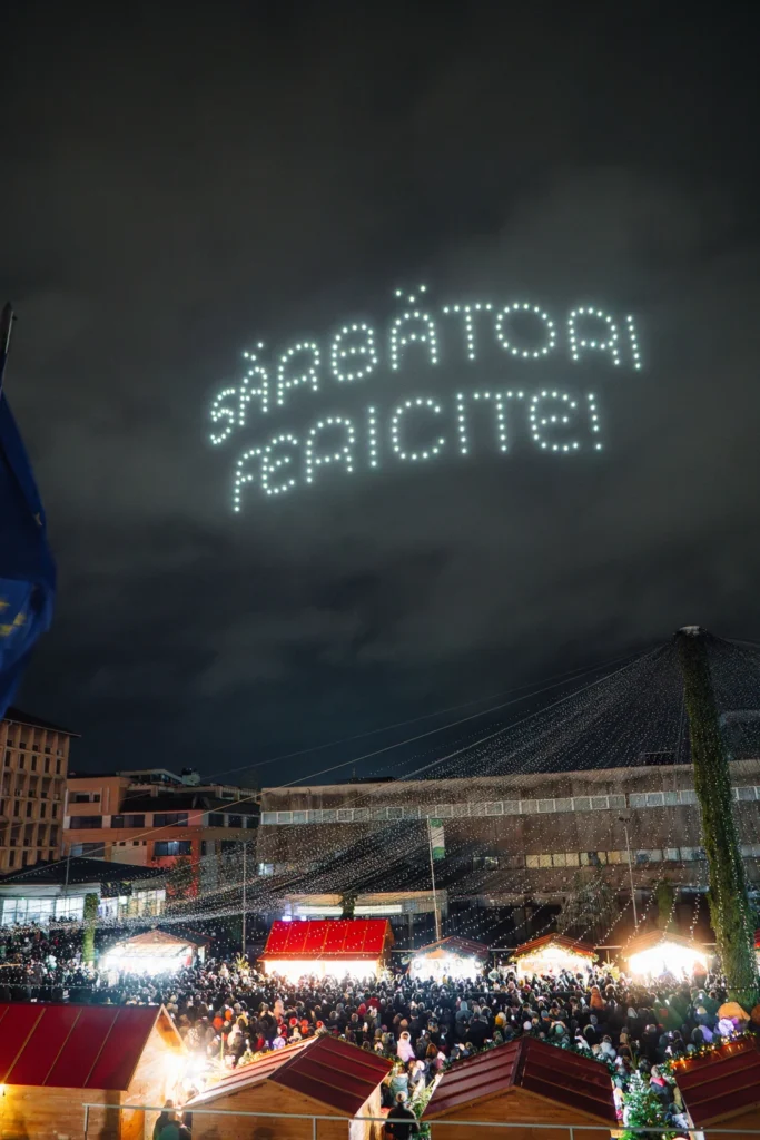 Târgoviște Christmas Market — FLYSTACK drone show