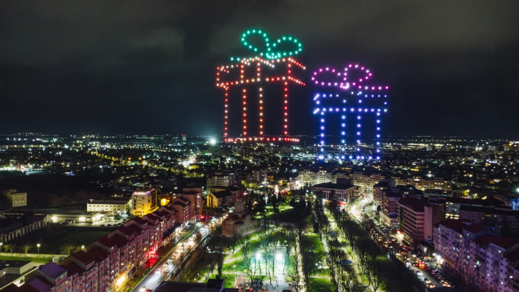 Târgoviște Christmas Market — FLYSTACK drone show