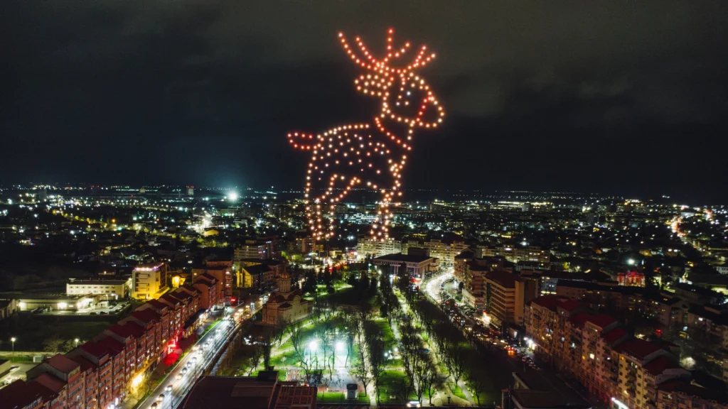 Târgoviște Christmas Market — FLYSTACK drone show