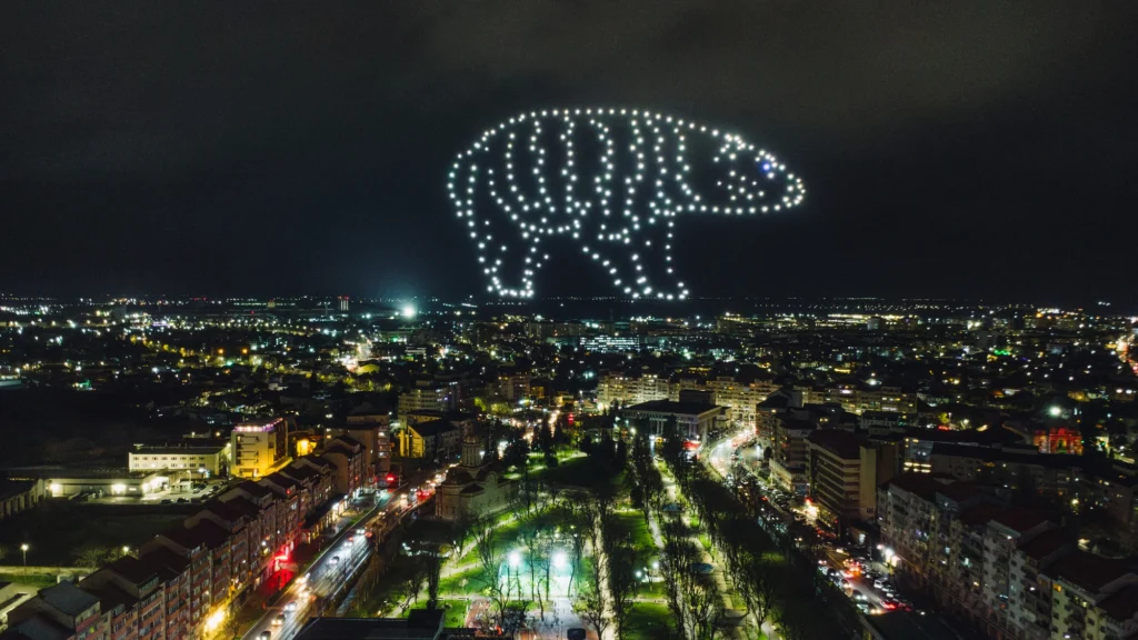 Târgoviște Christmas Market — FLYSTACK drone show