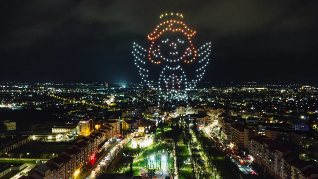 Târgoviște Christmas Market — FLYSTACK drone show