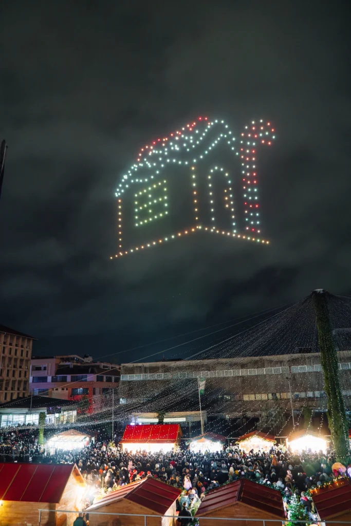 Târgoviște Christmas Market — FLYSTACK drone show