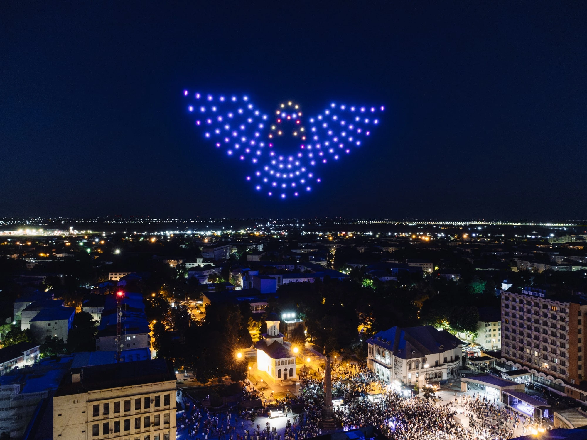 Focșani — FLYSTACK drone show