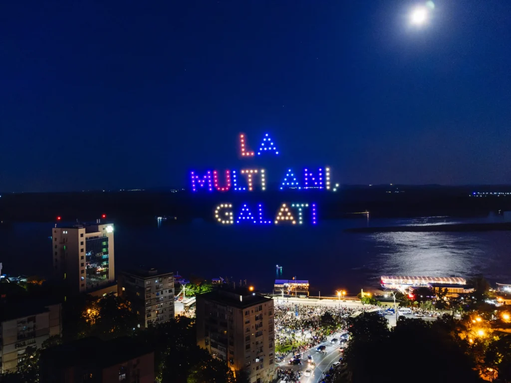 Galați — FLYSTACK drone show