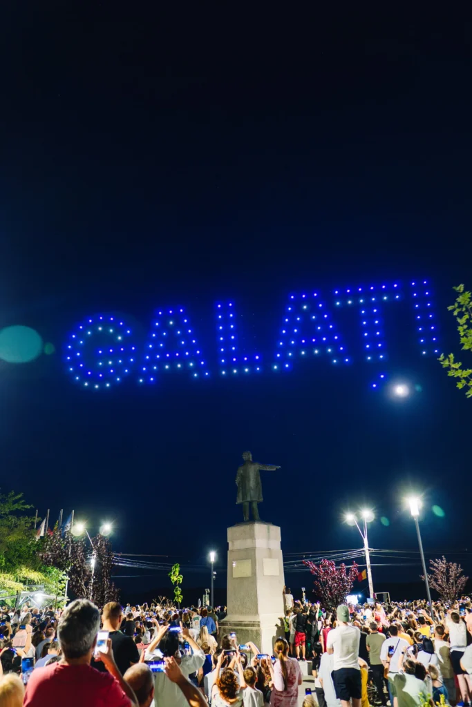 Galați — FLYSTACK drone show