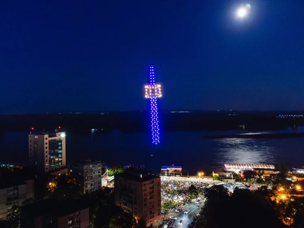 Galați — FLYSTACK drone show