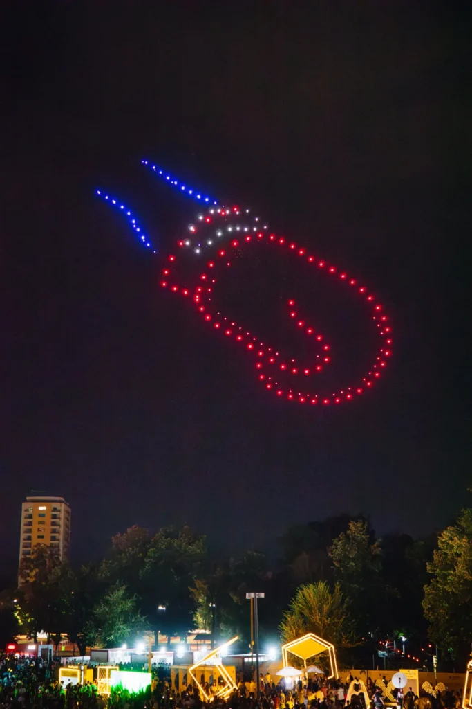 Hell x NEVERSEA KAPITAL — FLYSTACK drone show