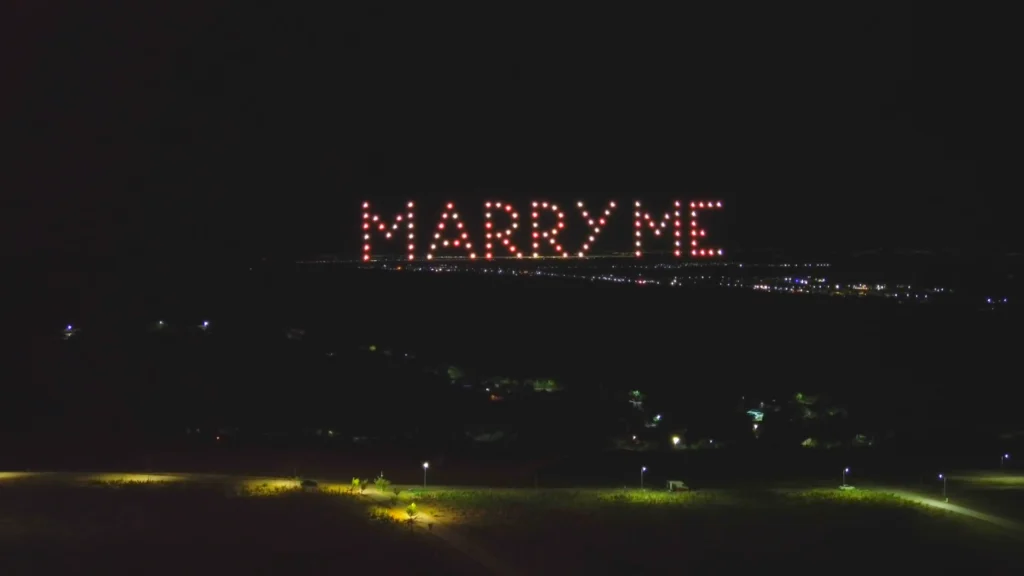Marry Me — FLYSTACK drone show