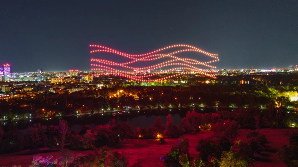 30 year anniversary Mastercard — FLYSTACK drone show