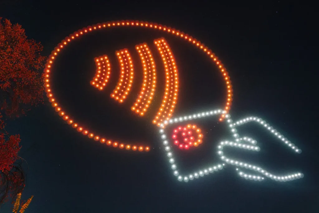 30 year anniversary Mastercard — FLYSTACK drone show