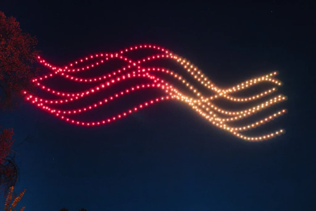 30 year anniversary Mastercard — FLYSTACK drone show