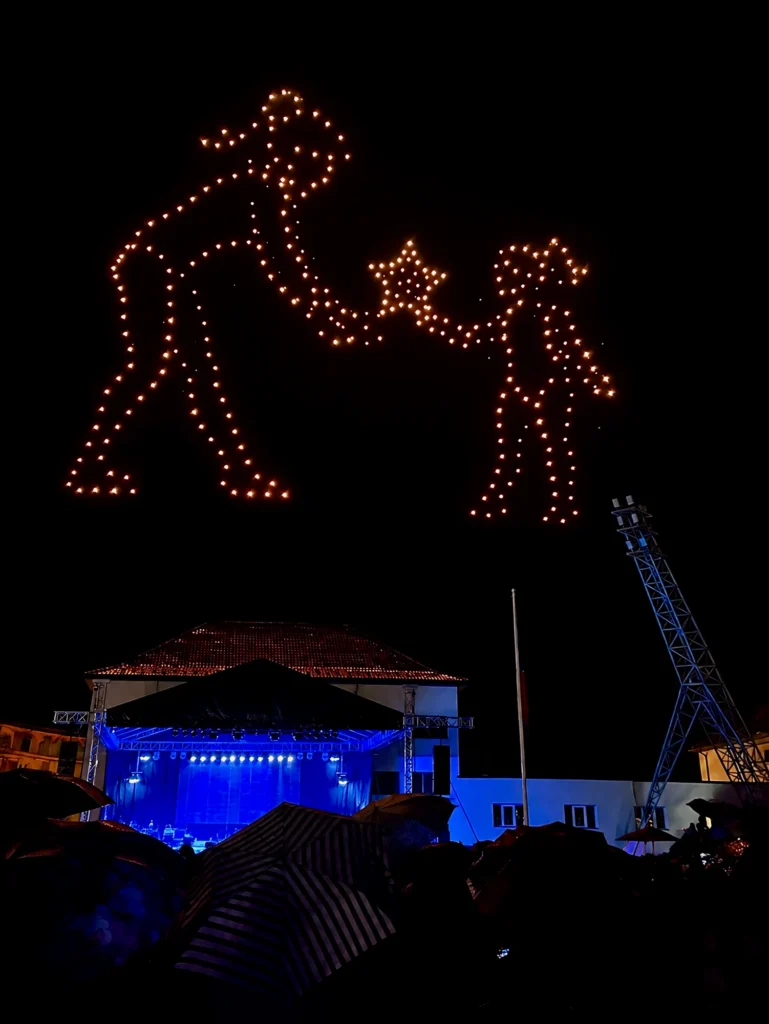Nadia Comăneci — FLYSTACK drone show