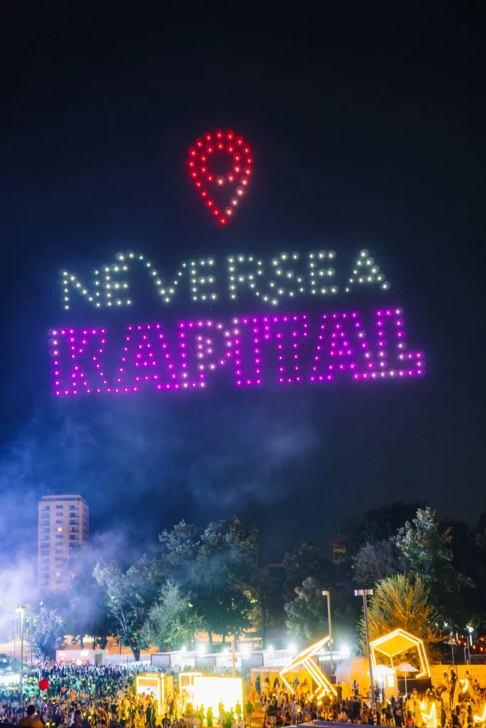 Neversea Kapital x FLYSTACK DRONE SHOWS — FLYSTACK drone show