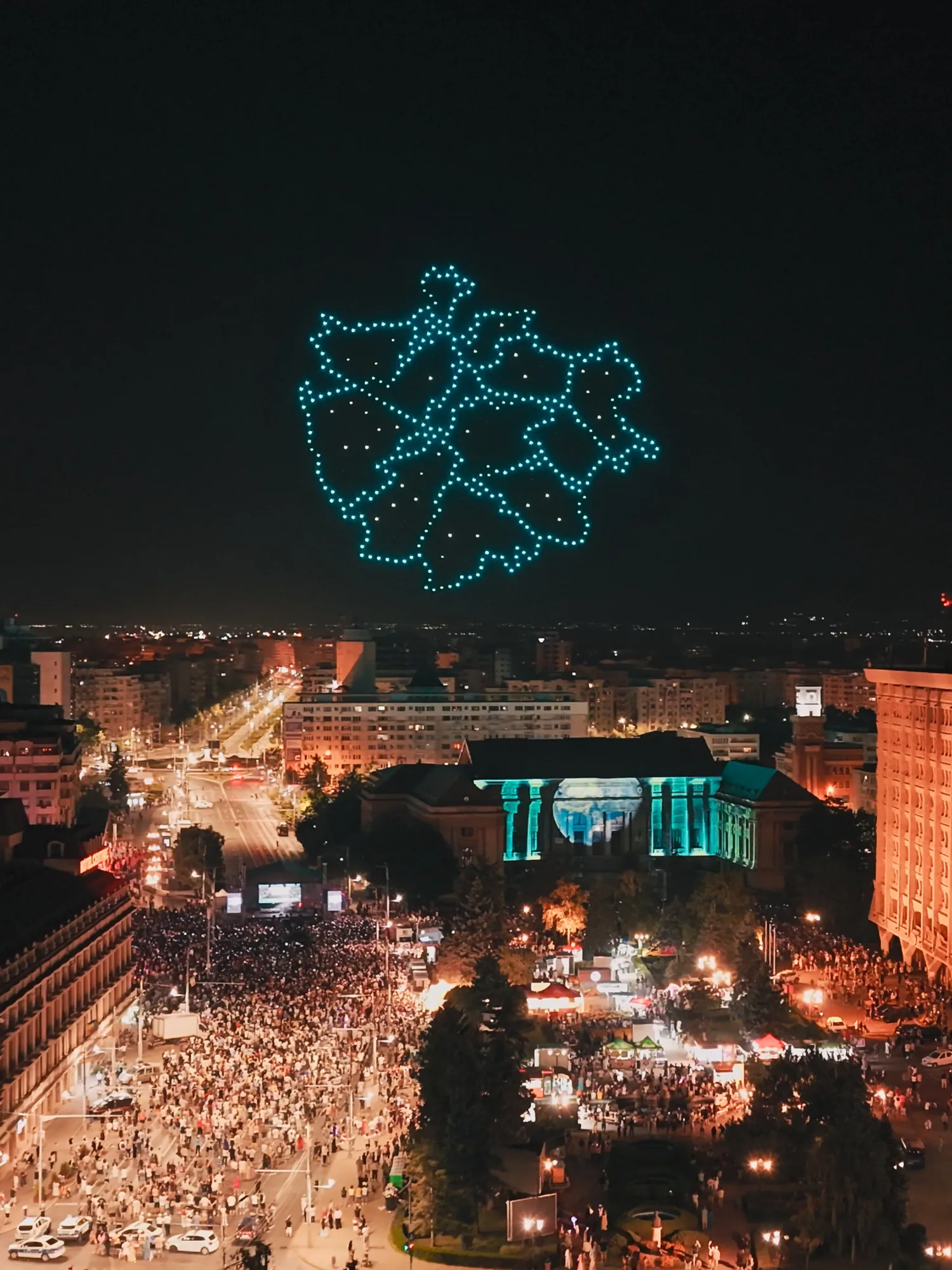 Republica de sub Castani – Ploiesti — FLYSTACK drone show