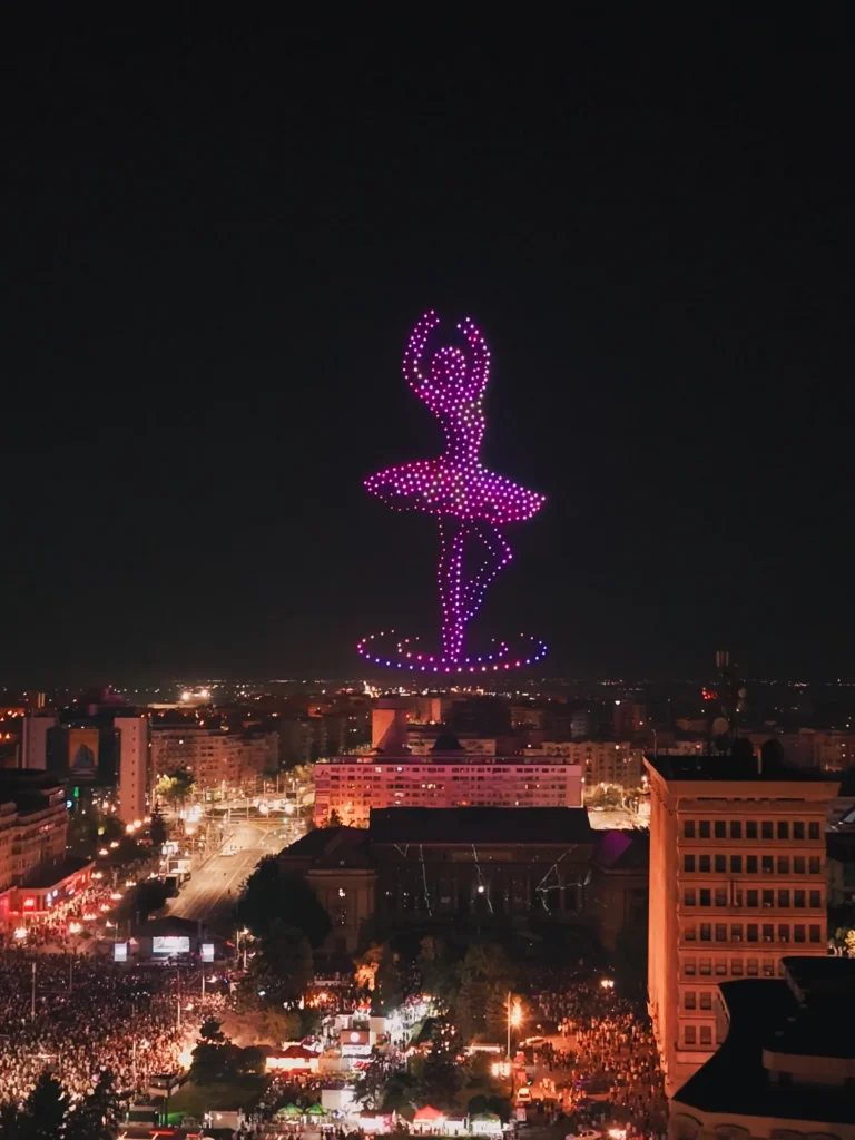Republica de sub Castani – Ploiesti — FLYSTACK drone show