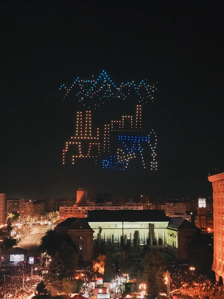 Republica de sub Castani – Ploiesti — FLYSTACK drone show