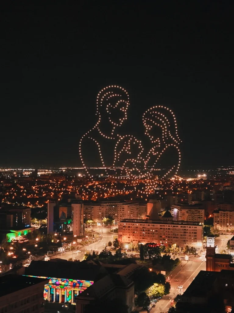 Republica de sub Castani – Ploiesti — FLYSTACK drone show