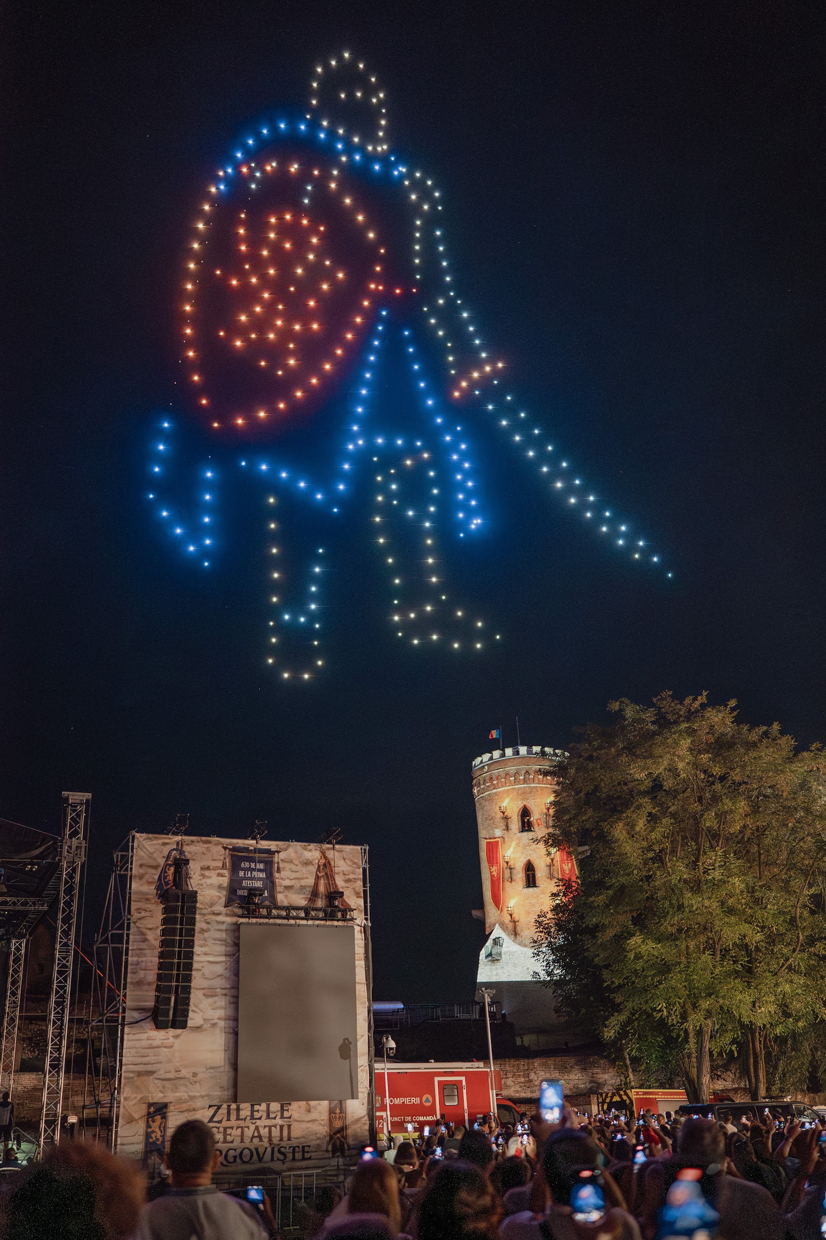 Zilele Cetății Târgoviște — FLYSTACK drone show