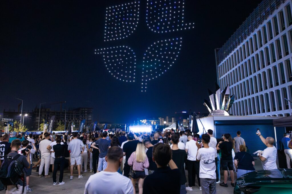 United Drive Saturdays — FLYSTACK drone show